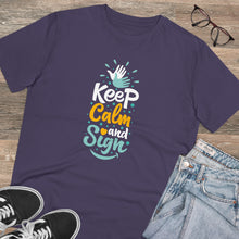 Charger l&#39;image dans la galerie, T-shirt unisexe &quot;Keep calm and sign&quot; 2
