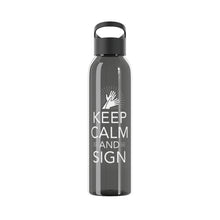 Charger l&#39;image dans la galerie, Bouteille d&#39;eau en tritan &quot;Keep calm and sign&quot; 2
