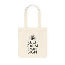 Charger l&#39;image dans la galerie, Tote Bag &quot;Keep calm and sign&quot;
