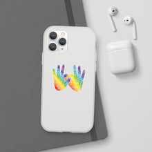 Charger l&#39;image dans la galerie, Coque de téléphone transparente &quot;Solidarité&quot; en langue des signes
