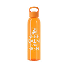 Charger l&#39;image dans la galerie, Bouteille d&#39;eau en tritan &quot;Keep calm and sign&quot; 2
