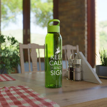 Charger l&#39;image dans la galerie, Bouteille d&#39;eau en tritan &quot;Keep calm and sign&quot; 2
