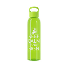 Charger l&#39;image dans la galerie, Bouteille d&#39;eau en tritan &quot;Keep calm and sign&quot; 2
