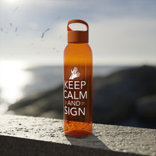 Charger l&#39;image dans la galerie, Bouteille d&#39;eau en tritan &quot;Keep calm and sign&quot; 2
