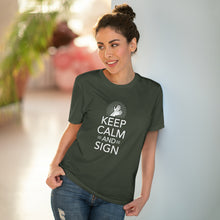 Charger l&#39;image dans la galerie, T-shirt unisexe &quot;Keep calm and sign&quot; 1
