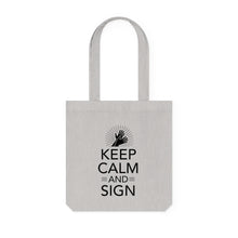 Charger l&#39;image dans la galerie, Tote Bag &quot;Keep calm and sign&quot;
