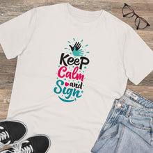 Charger l&#39;image dans la galerie, T-shirt unisexe &quot;Keep calm and sign&quot; 2
