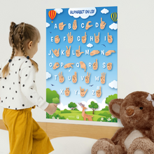 Charger l&#39;image dans la galerie, Affiche 2 - Alphabet en LSF pour enfants (campagne)
